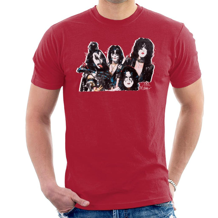 Sidney Maurer Original Portrait Of Kiss Gene Simmons Men's T-Shirt