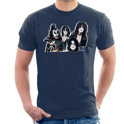 Sidney Maurer Original Portrait Of Kiss Gene Simmons Men's T-Shirt