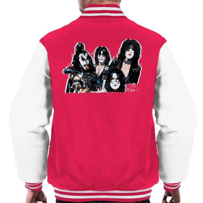 Sidney Maurer Original Portrait Of Kiss Gene Simmons Men's Varsity Jacket