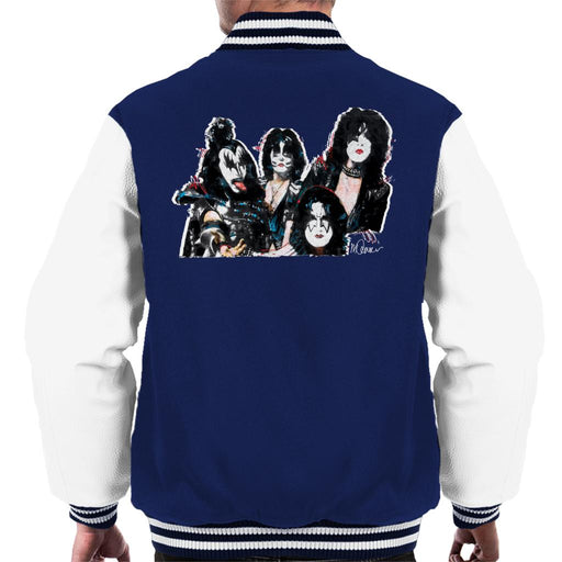 Sidney Maurer Original Portrait Of Kiss Gene Simmons Men's Varsity Jacket