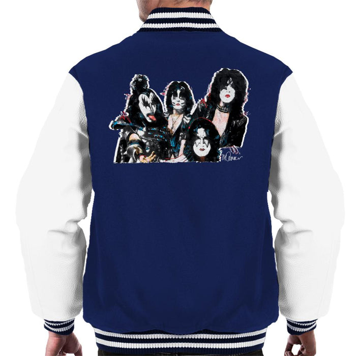 Sidney Maurer Original Portrait Of Kiss Gene Simmons Men's Varsity Jacket