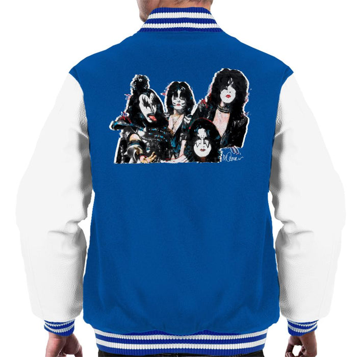 Sidney Maurer Original Portrait Of Kiss Gene Simmons Men's Varsity Jacket