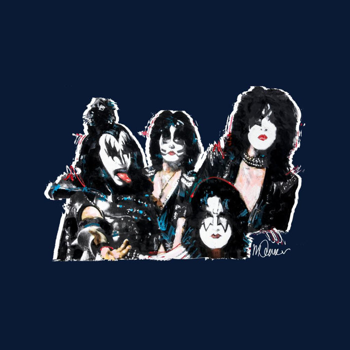 Sidney Maurer Original Portrait Of Kiss Gene Simmons Kid's Varsity Jacket