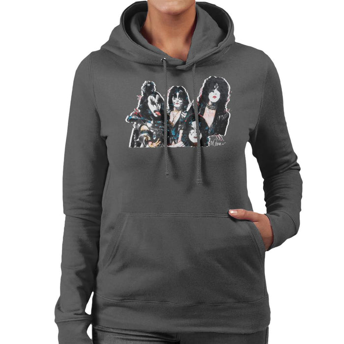 Sidney Maurer Original Portrait Of Kiss Gene Simmons Women's Hooded Sweatshirt