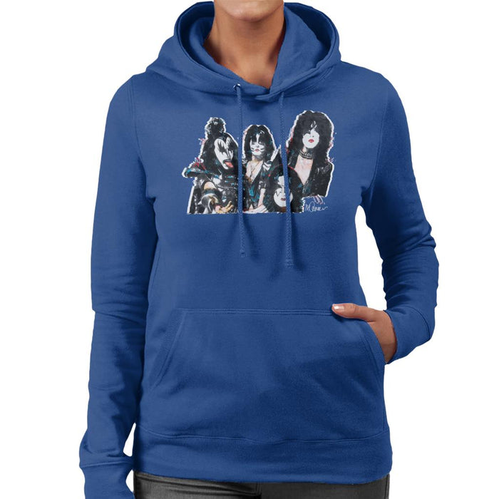 Sidney Maurer Original Portrait Of Kiss Gene Simmons Women's Hooded Sweatshirt