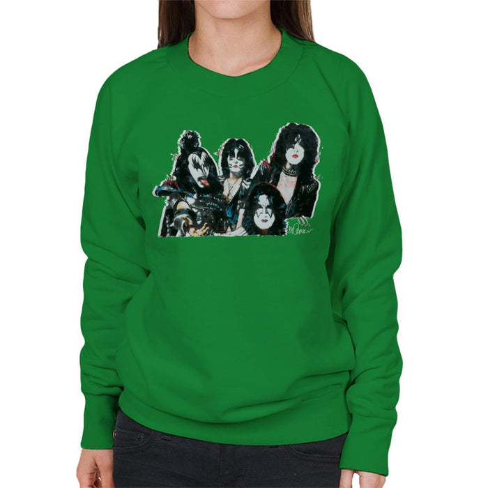 Sidney Maurer Original Portrait Of Kiss Gene Simmons Women's Sweatshirt