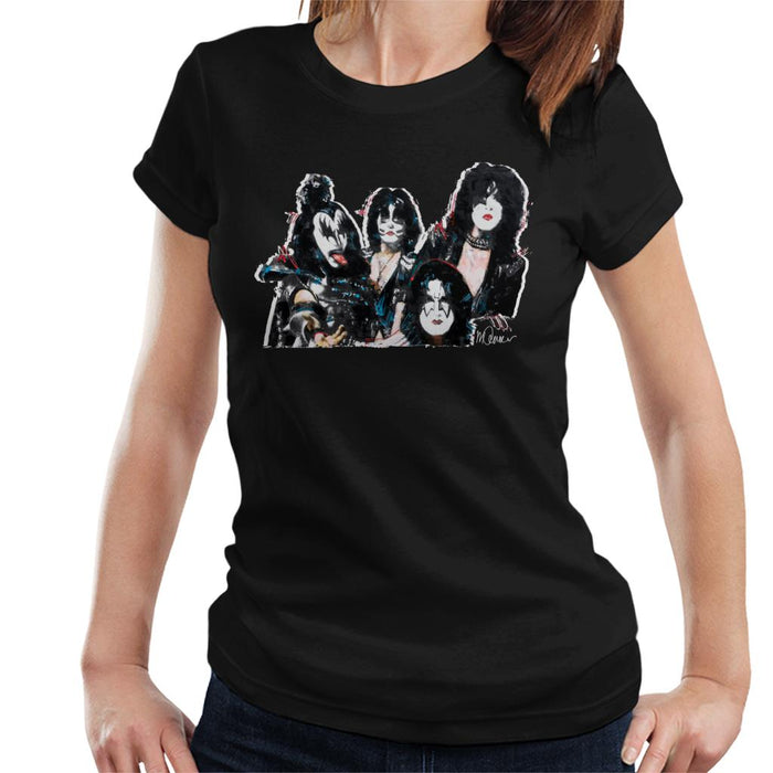 Sidney Maurer Original Portrait Of Kiss Gene Simmons Women's T-Shirt