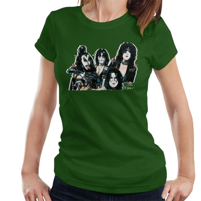 Sidney Maurer Original Portrait Of Kiss Gene Simmons Women's T-Shirt