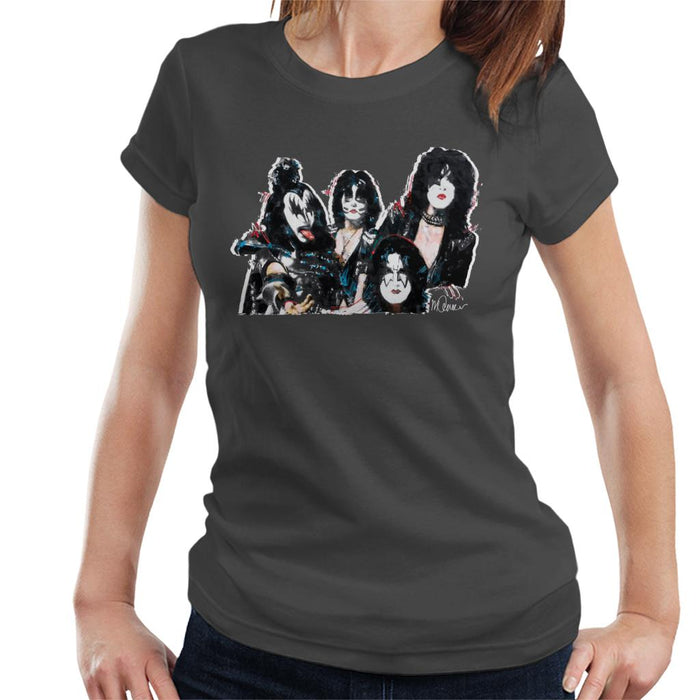 Sidney Maurer Original Portrait Of Kiss Gene Simmons Women's T-Shirt
