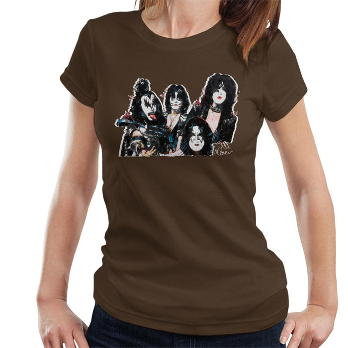 Sidney Maurer Original Portrait Of Kiss Gene Simmons Women's T-Shirt