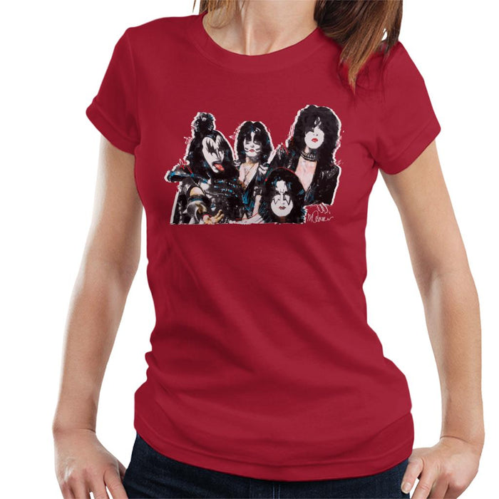 Sidney Maurer Original Portrait Of Kiss Gene Simmons Women's T-Shirt