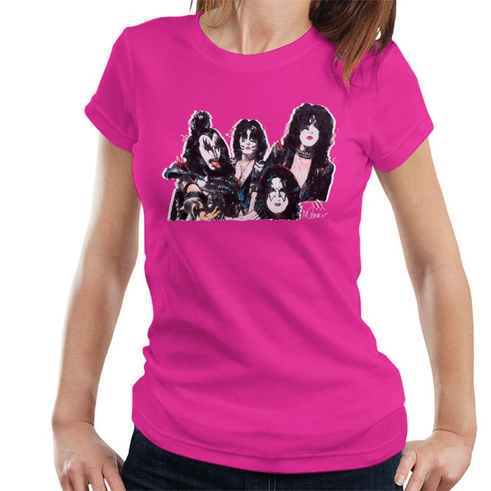 Sidney Maurer Original Portrait Of Kiss Gene Simmons Women's T-Shirt