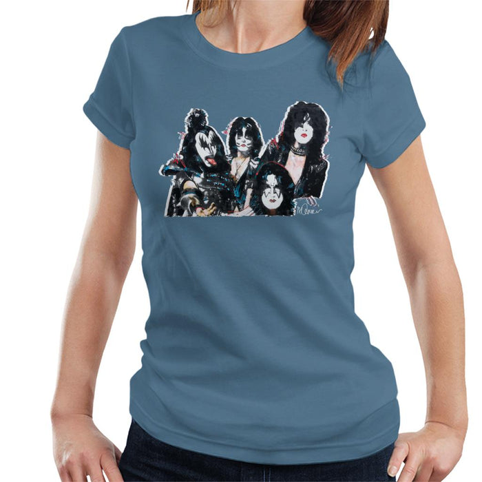 Sidney Maurer Original Portrait Of Kiss Gene Simmons Women's T-Shirt