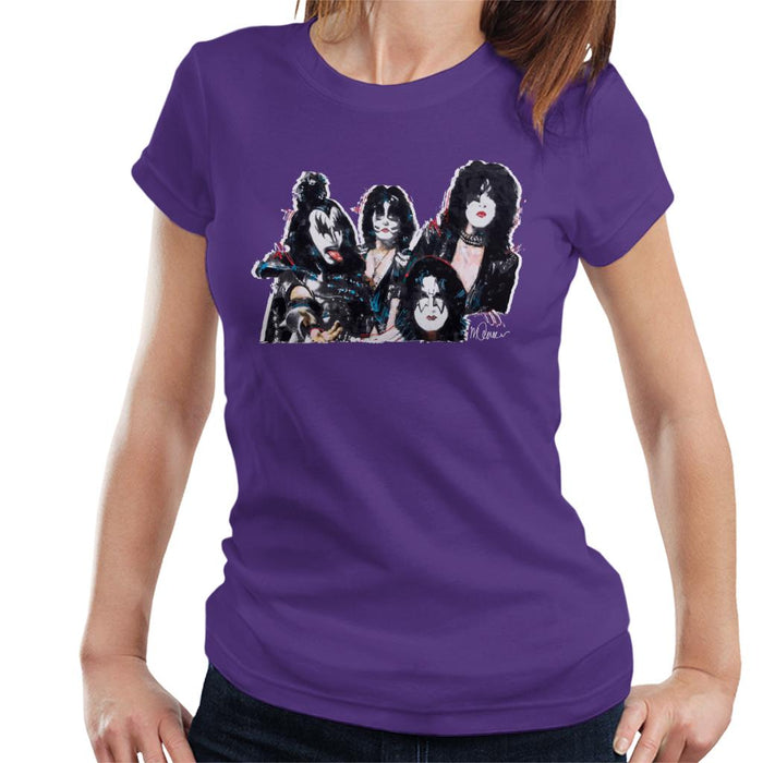 Sidney Maurer Original Portrait Of Kiss Gene Simmons Women's T-Shirt