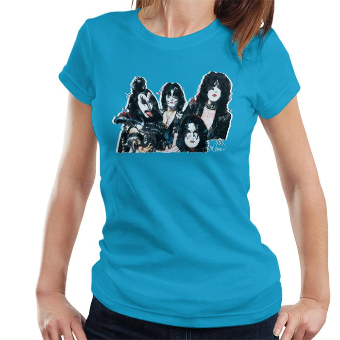Sidney Maurer Original Portrait Of Kiss Gene Simmons Women's T-Shirt