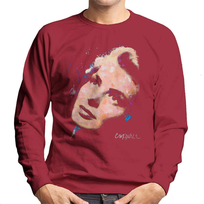 Sidney Maurer Original Portrait Of Ingrid Bergman Men's Sweatshirt