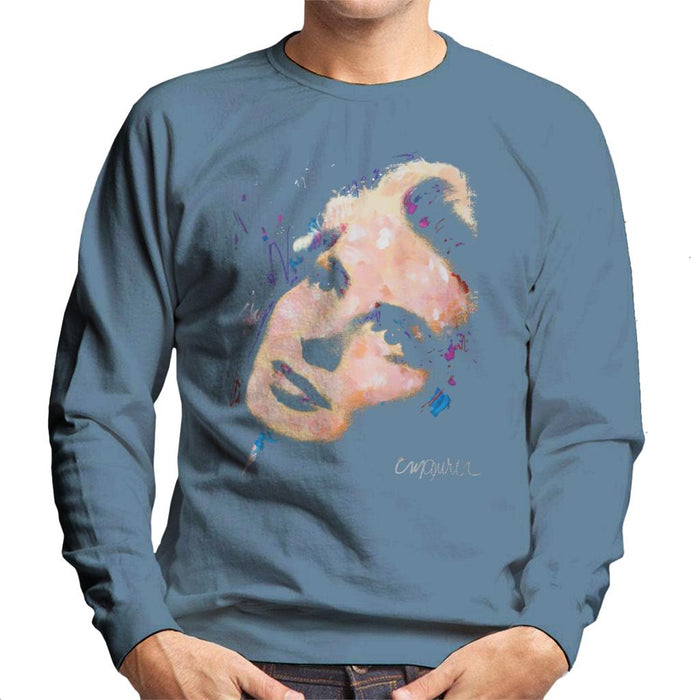 Sidney Maurer Original Portrait Of Ingrid Bergman Men's Sweatshirt