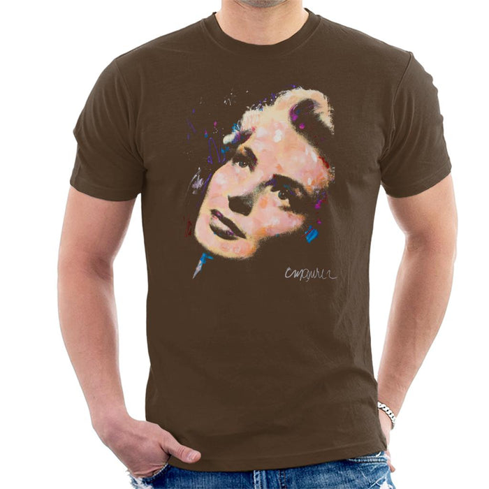 Sidney Maurer Original Portrait Of Ingrid Bergman Men's T-Shirt