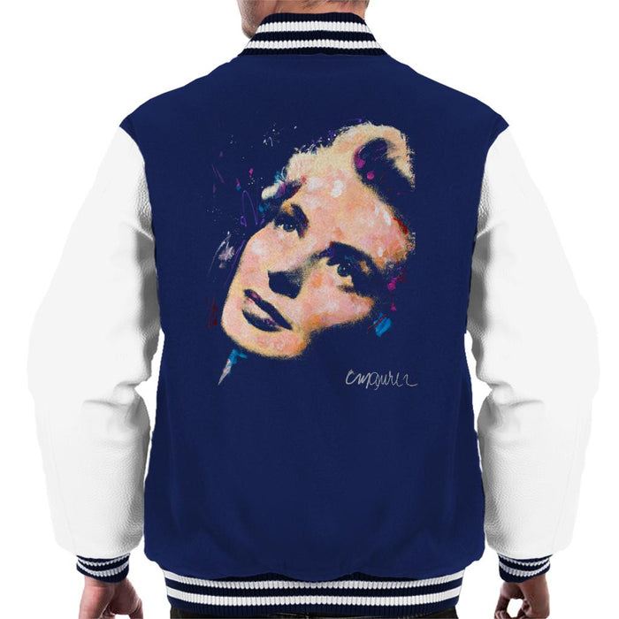 Sidney Maurer Original Portrait Of Ingrid Bergman Men's Varsity Jacket