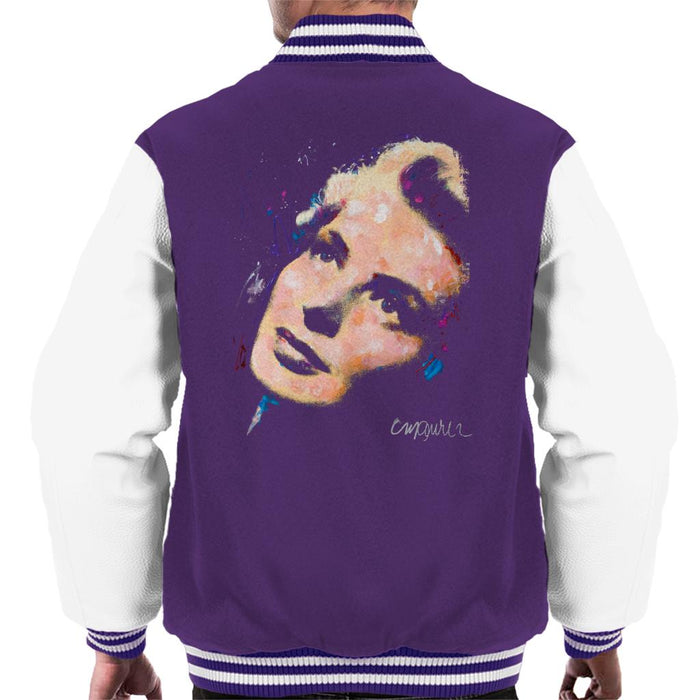 Sidney Maurer Original Portrait Of Ingrid Bergman Men's Varsity Jacket