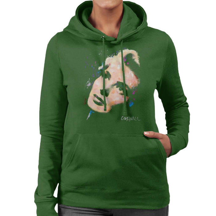 Sidney Maurer Original Portrait Of Ingrid Bergman Women's Hooded Sweatshirt