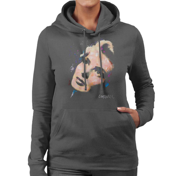 Sidney Maurer Original Portrait Of Ingrid Bergman Women's Hooded Sweatshirt