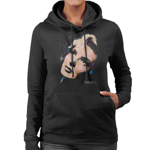 Sidney Maurer Original Portrait Of Ingrid Bergman Women's Hooded Sweatshirt