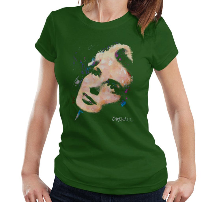 Sidney Maurer Original Portrait Of Ingrid Bergman Women's T-Shirt