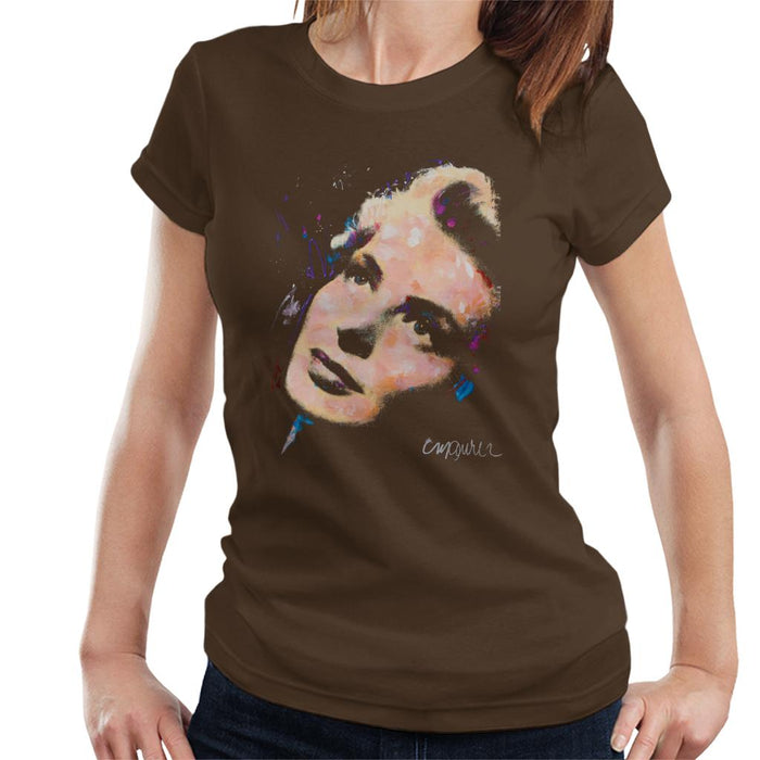 Sidney Maurer Original Portrait Of Ingrid Bergman Women's T-Shirt