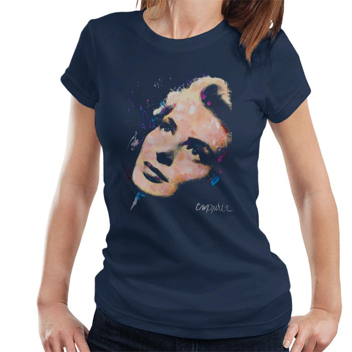 Sidney Maurer Original Portrait Of Ingrid Bergman Women's T-Shirt