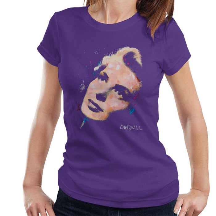 Sidney Maurer Original Portrait Of Ingrid Bergman Women's T-Shirt