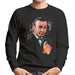 Sidney Maurer Original Portrait Of Sean Connery James Bond Men's Sweatshirt