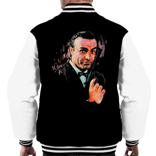 Sidney Maurer Original Portrait Of Sean Connery James Bond Men's Varsity Jacket