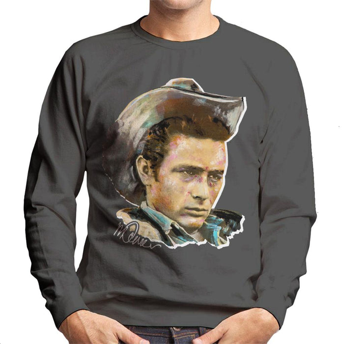 Sidney Maurer Original Portrait Of James Dean Cowboy Hat Men's Sweatshirt