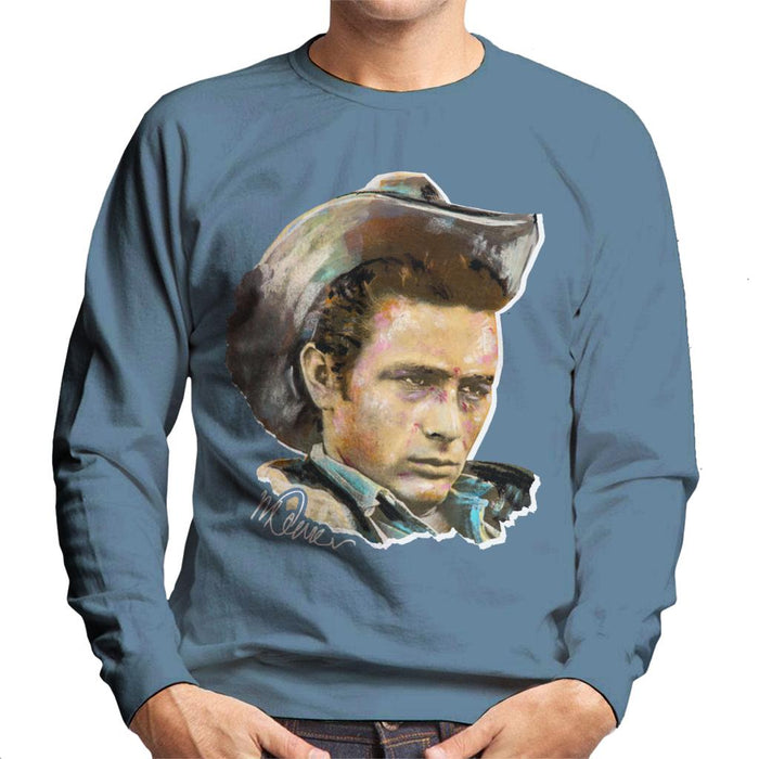 Sidney Maurer Original Portrait Of James Dean Cowboy Hat Men's Sweatshirt