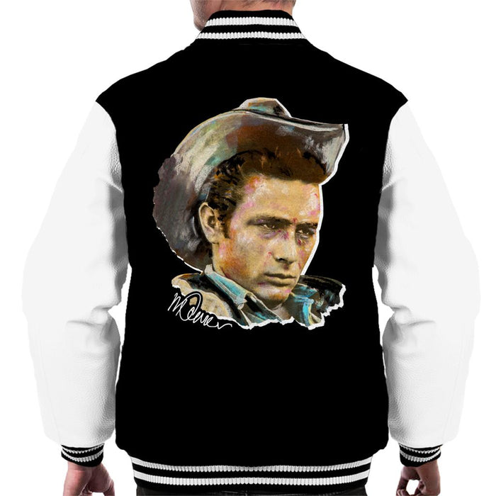 Sidney Maurer Original Portrait Of James Dean Cowboy Hat Men's Varsity Jacket