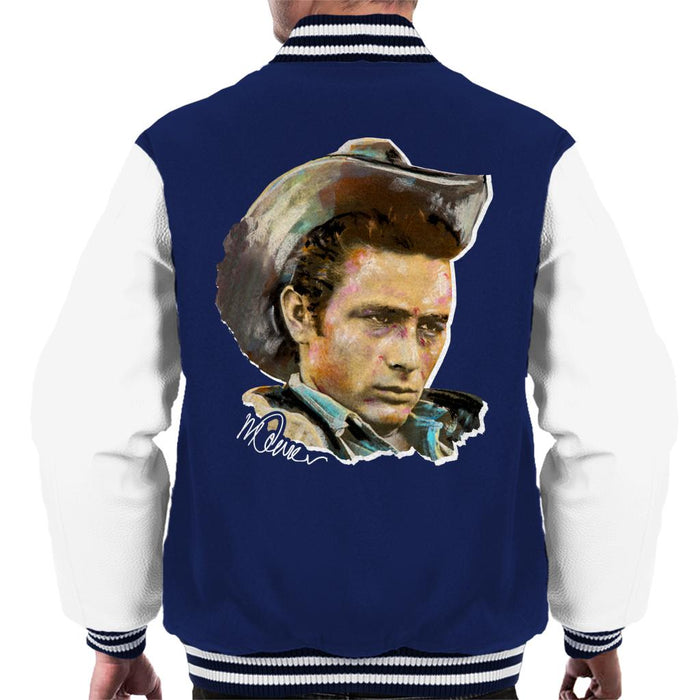 Sidney Maurer Original Portrait Of James Dean Cowboy Hat Men's Varsity Jacket