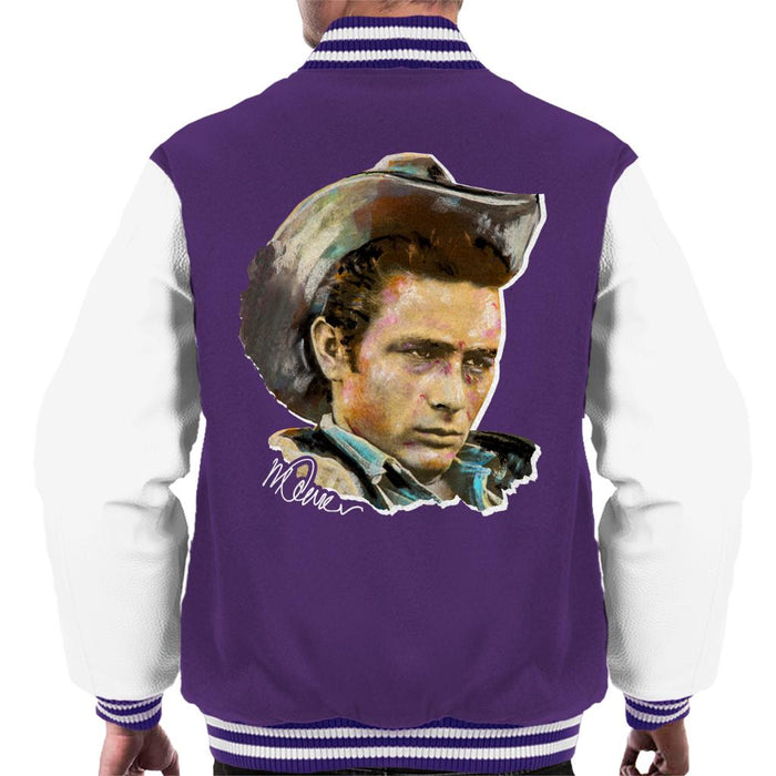 Sidney Maurer Original Portrait Of James Dean Cowboy Hat Men's Varsity Jacket