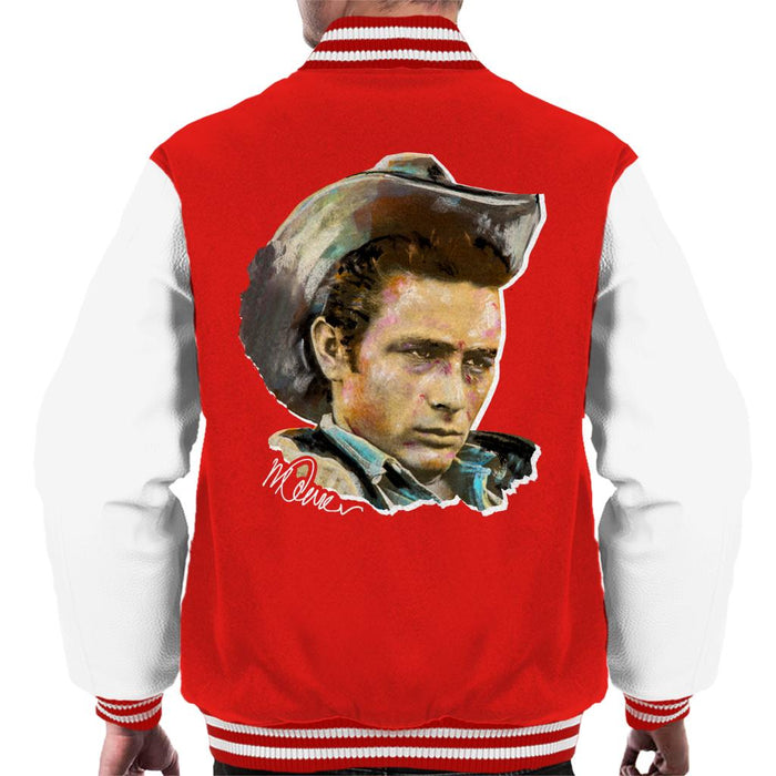 Sidney Maurer Original Portrait Of James Dean Cowboy Hat Men's Varsity Jacket