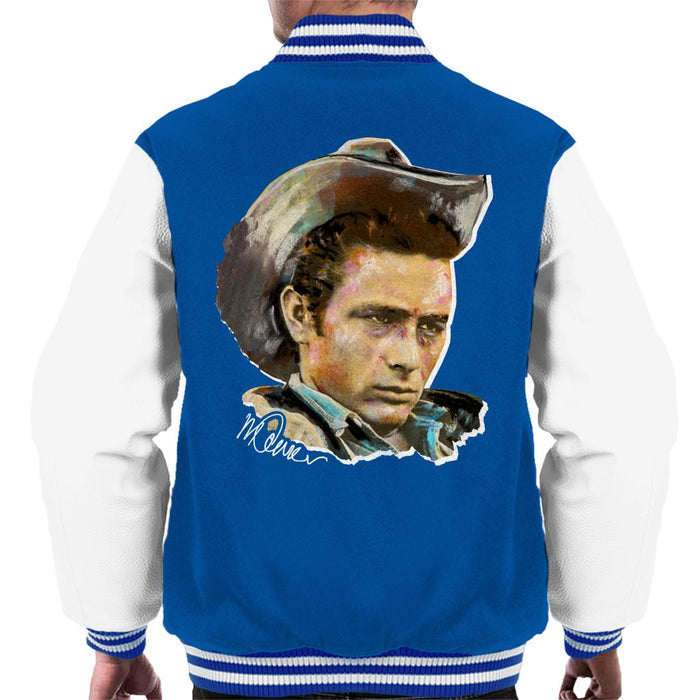 Sidney Maurer Original Portrait Of James Dean Cowboy Hat Men's Varsity Jacket