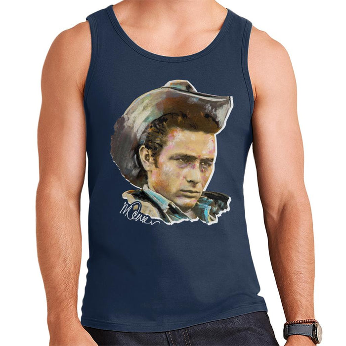 Sidney Maurer Original Portrait Of James Dean Cowboy Hat Men's Vest