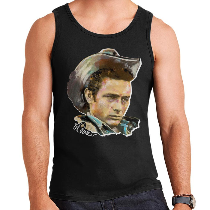 Sidney Maurer Original Portrait Of James Dean Cowboy Hat Men's Vest