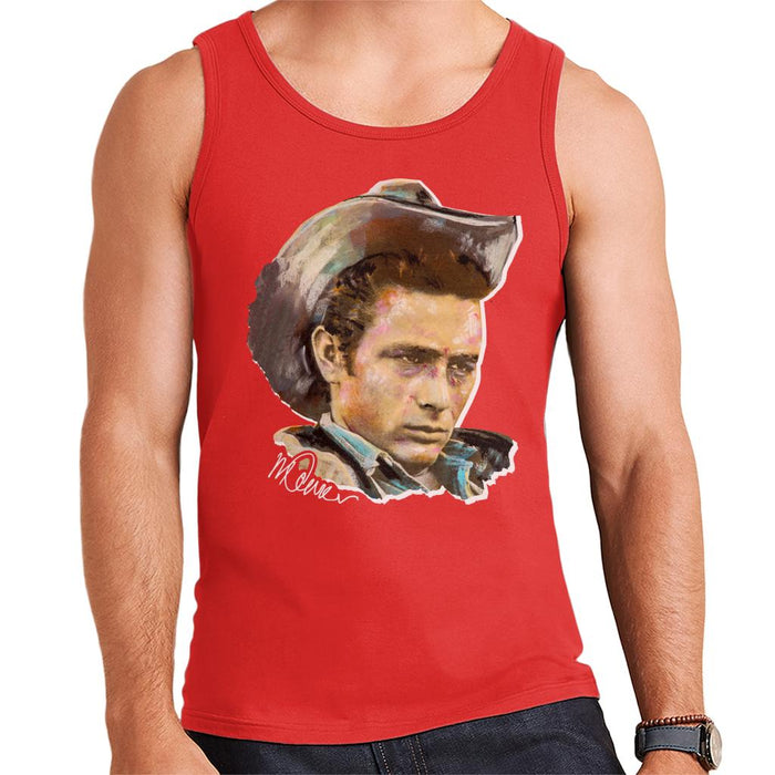 Sidney Maurer Original Portrait Of James Dean Cowboy Hat Men's Vest