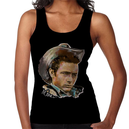 Sidney Maurer Original Portrait Of James Dean Cowboy Hat Women's Vest