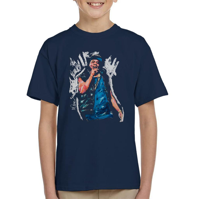 Sidney Maurer Original Portrait Of Jay Z Gilet Kid's T-Shirt