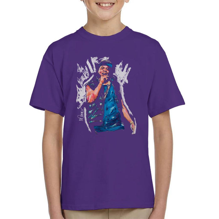 Sidney Maurer Original Portrait Of Jay Z Gilet Kid's T-Shirt