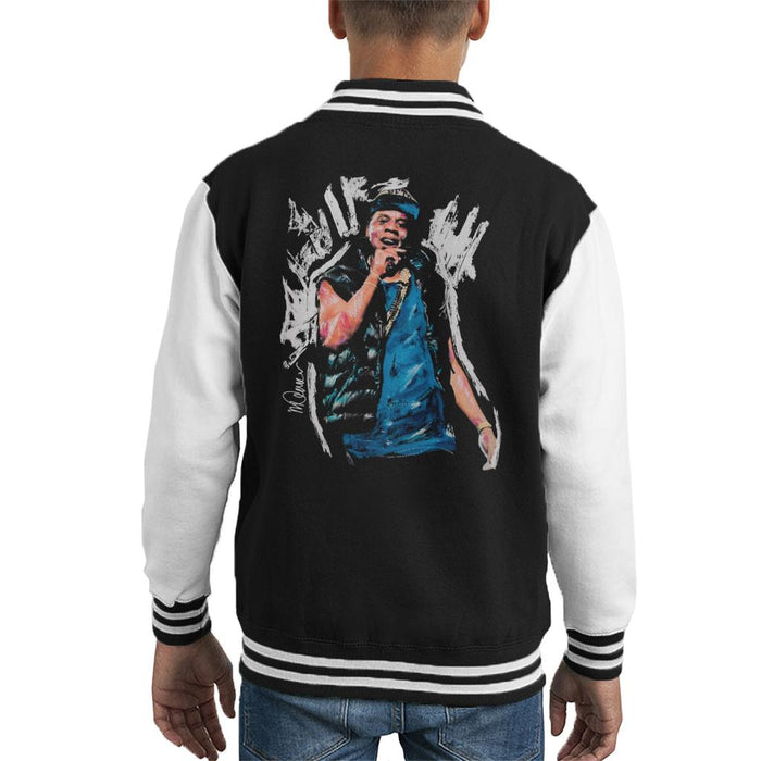 Sidney Maurer Original Portrait Of Jay Z Gilet Kid's Varsity Jacket