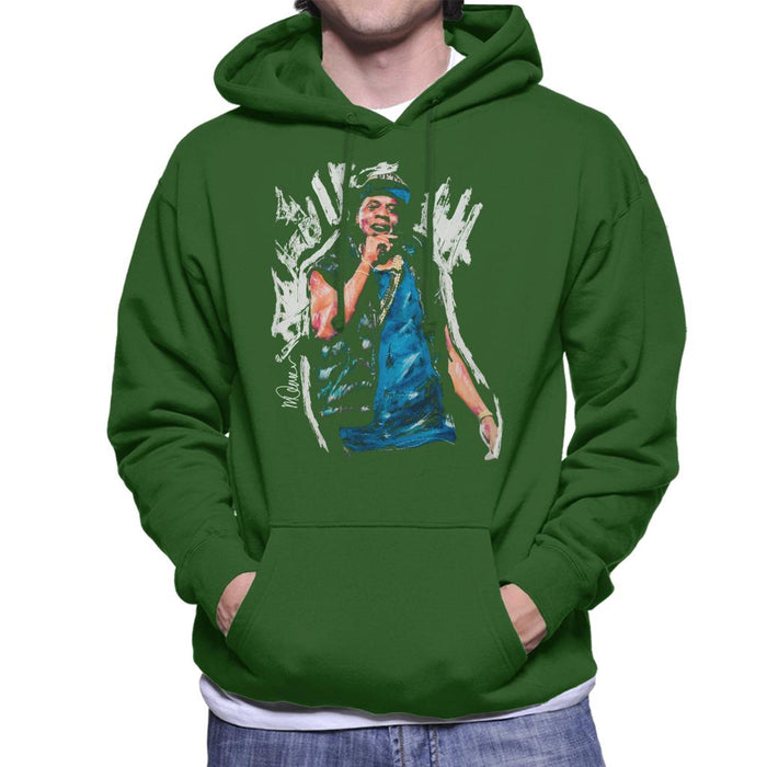 Sidney Maurer Original Portrait Of Jay Z Gilet Men's Hooded Sweatshirt
