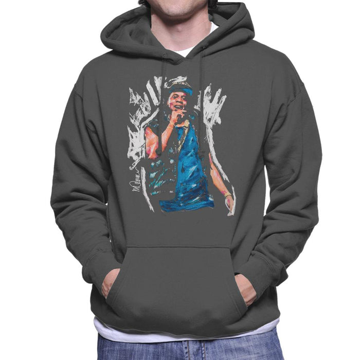 Sidney Maurer Original Portrait Of Jay Z Gilet Men's Hooded Sweatshirt