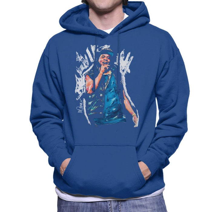 Sidney Maurer Original Portrait Of Jay Z Gilet Men's Hooded Sweatshirt
